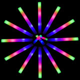 ColorHome Glow Sticks Bulk 150 Pcs - Light up Foam Sticks with 3 Modes