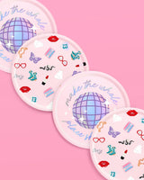 xo, Fetti Party Paper Plates | 24pcs. 9" | Concert Party Tableware,