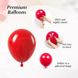 Red and Black Balloons, 60pcs 12inch Black Red Confetti Balloons for