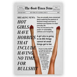 Retro Trendy Newspapers Wall art Decor Bar Cart Feminist Wall Art New