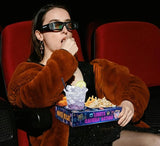 20 Pcs Movie Night Paper Snack Trays Neon Glow Party Supplies Movie