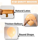 PartyWoo Nude Balloons 100 pcs Different Sizes Pack of 18 12 10 5
