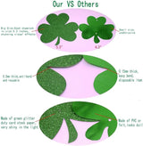 St Patrick's Day Shamrock Decorations 12 Pcs Hanging Swirls for St