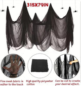 Halloween Black Creepy Cloth 315 x 79 inch Spooky Halloween