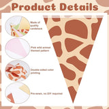 5 Pcs Wild One Birthday Banner Decorations Giraffe Animals Pink