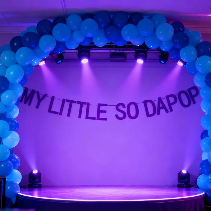 “MY LITTLE SODA POP” Kpop Music Movie Party Banner, Purple Soda Theme