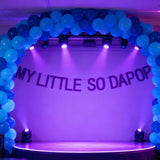 “MY LITTLE SODA POP” Kpop Music Movie Party Banner, Purple Soda Theme