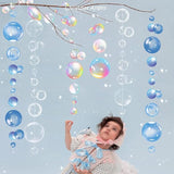 Transparent Bubble Garlands Mermaid Party Decoration Colored Blue