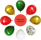 Christmas Balloons, 67pcs 12 Inch Red and Green Balloons, Red Green