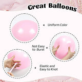 60pcs Pink and Gold Balloons 12inch, Pink and White Balloon with