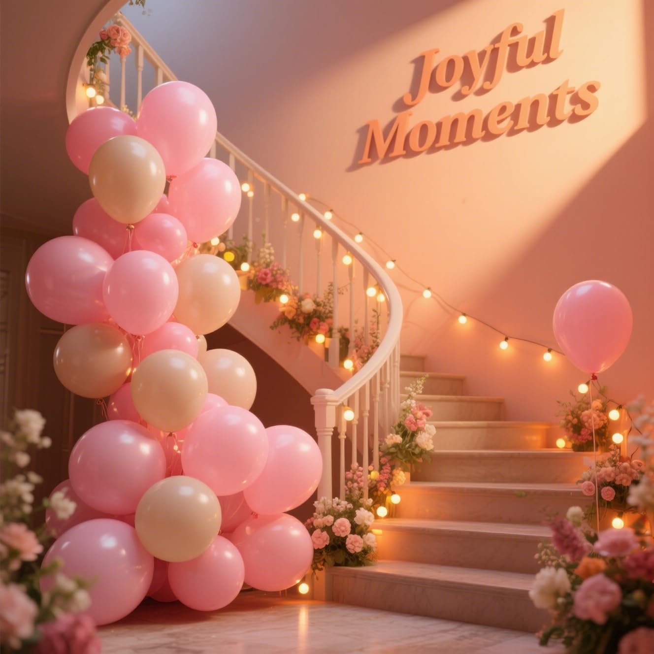 DRWKAY Pink Balloons 100 Pack, 12 Inch Latex Helium Pink Balloons