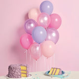 Pastel Pink and Purple Balloons, Princess Pearl Light Pink Purple