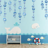 Transparent Bubble Garlands Mermaid Party Decoration Colored Blue #3