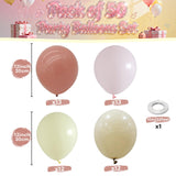 Dusty Pink Balloons Pastel Pink Yellow White Sand Balloons Boho Baby