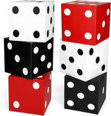 6pcs Large Dice Favor Boxes 11x11x11 Inch Casino Theme Party