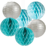 Purple-Blue Silver Frozen Christmas Party Decorations - 14pcs Winter