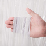 Voircoloria 4 Pack White Foil Fringe Backdrop Curtains, Tinsel