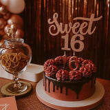 16th Birthday Decorations for Girls Rose Gold Party Supplies Kit