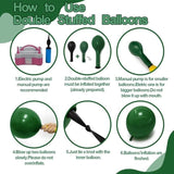 Christmas Balloons Garland Arch Kit Double Stuffed Dark Green Red