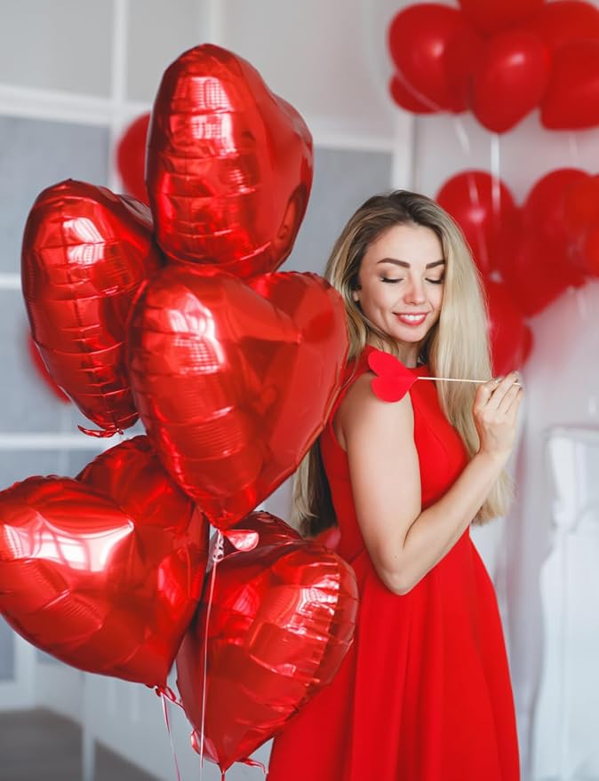 Valentines Day Balloons Decorations Romantic I Love You Balloon and