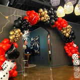 Red Black and Gold Balloons 60Pcs 12 Inch Red and Black Gold Party