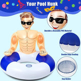 Silph PLC Pool Float, Inflatable Swim Ring with Cup Holder for Party,
