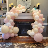 Dusty Pink and Gold Balloons Set 60Pcs 12 Inch Retro Blush Pink