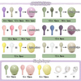 Purple Green Pink Balloon Arch Double Stuffed Dusty Green Lavender