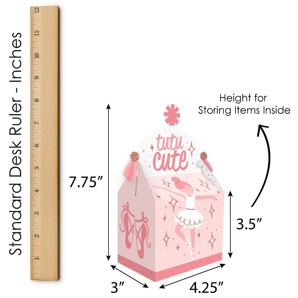 Big Dot of Happiness Tutu Cute Ballerina - Treat Box Party Favors -