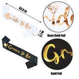 Docooniver 4 Pcs Bachelorette Party Decorations Bride & Groom to be