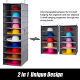 LADYBRO Large Hat Storage for Closet Hanging Organizer for Wide Brim