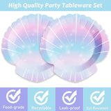 96 Pieces Mermaids Themed Party Decorations Mini Under the Sea