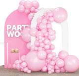 PartyWoo Baby Pink Balloons 100 pcs Different Sizes of 36 18 12 10 5