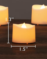 Homemory 12-Pack Flameless LED Tea Lights Candles Battery Operated,