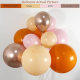 145PCS Fall Pink Balloon Arch Kit Boho Baby Shower Decorations for