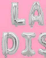 xo, Fetti Last Disco Foil Balloons - 16", Silver | Bachelorette Party