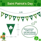 St Patricks Day Decorations Green Party Supplies Four leaf Clover
