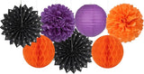 Black Orange Purple Halloween Party Decorations 14pcs Kits Paper