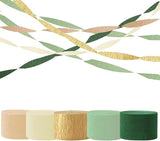 Olive Green Khaki Crepe Paper Streamers,Sage Green Party Decorations