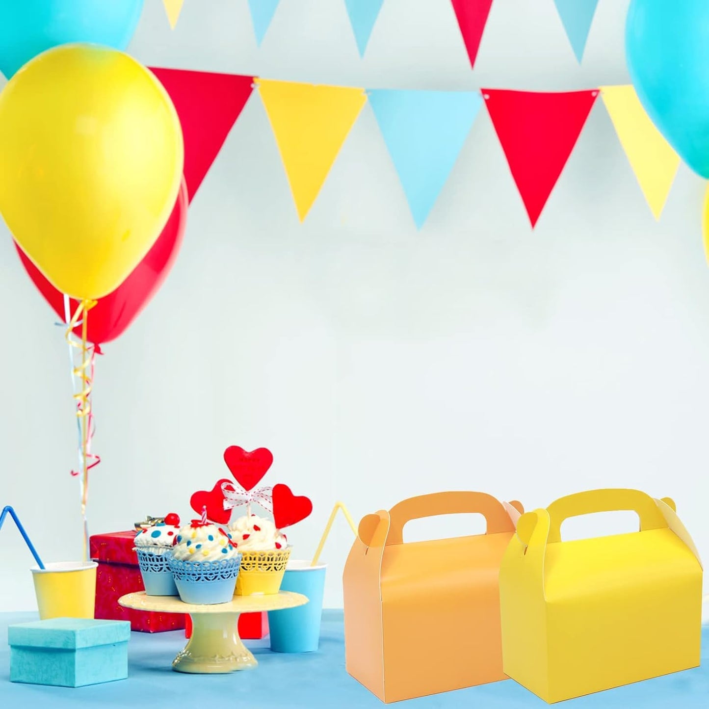 Oletx 30-Pack Orange Party Favor Treat Boxes, Goodie Boxes, Candy Box,