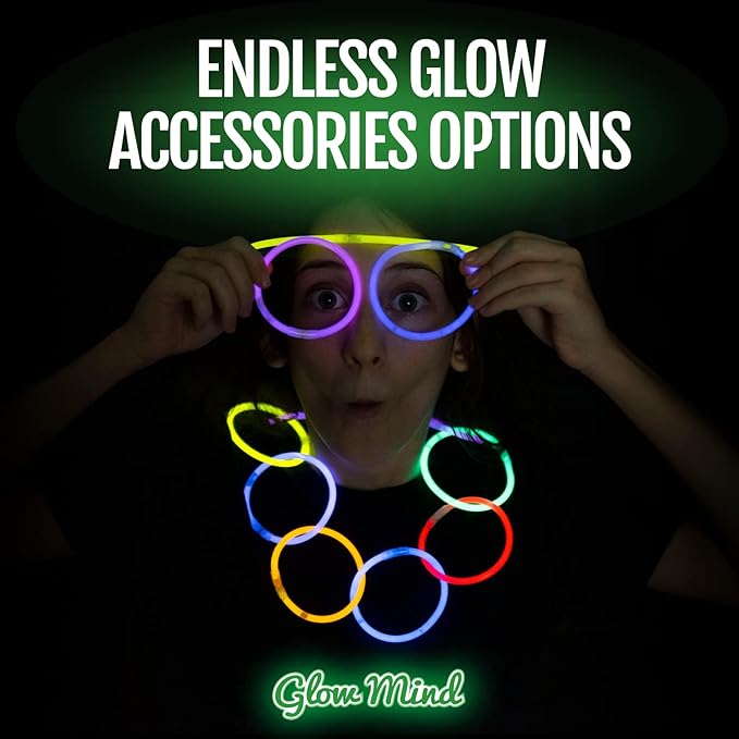 500 Ultra Bright Glow Sticks Bulk - Halloween Glow in the Dark Party