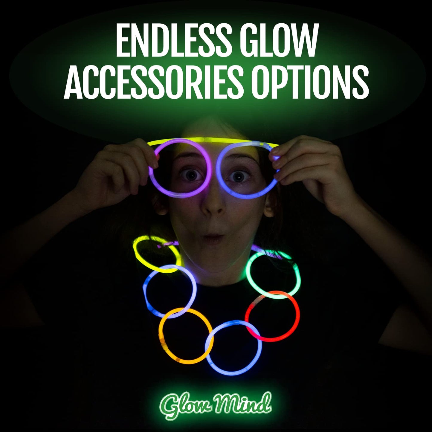 400 Ultra Bright Glow Sticks Bulk - Halloween Glow in the Dark Party