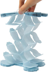 Light-Dusty Blue Beige-Gold Party Decorations - 12pcs