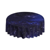 JEPFEIXIA Galaxy Universe Round Tablecloth 60 Inch Starry Night Sky