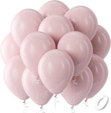 Bezente Dusty Pink Balloons Latex Party Balloons - 100 Pack 12 inch