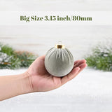 Velvet Ornaments for Christmas Tree Decorations - Sage Green Xmas