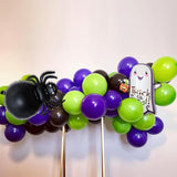 120 Pcs Halloween Balloon Arch Garland Purple and Black Balloon Arch