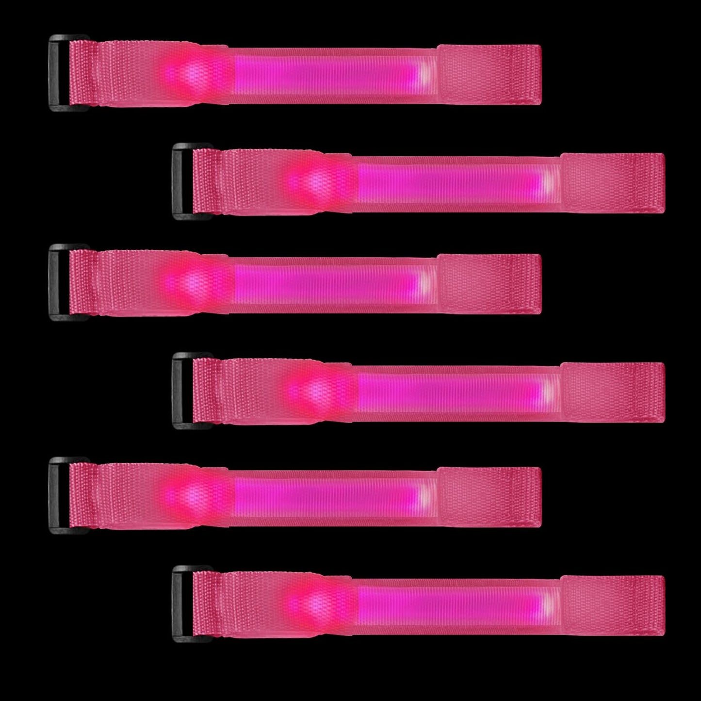 M.best 8pcs LED Light Up Bracelets Glow Flashing Wristbands Glow in