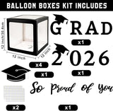 Graduation Decorations Class of 2026 - Black and Gold Graduation