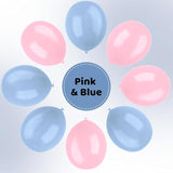 Pink and Blue Latex Balloons, 67 12 Inch Pink Blue Gender Reveal